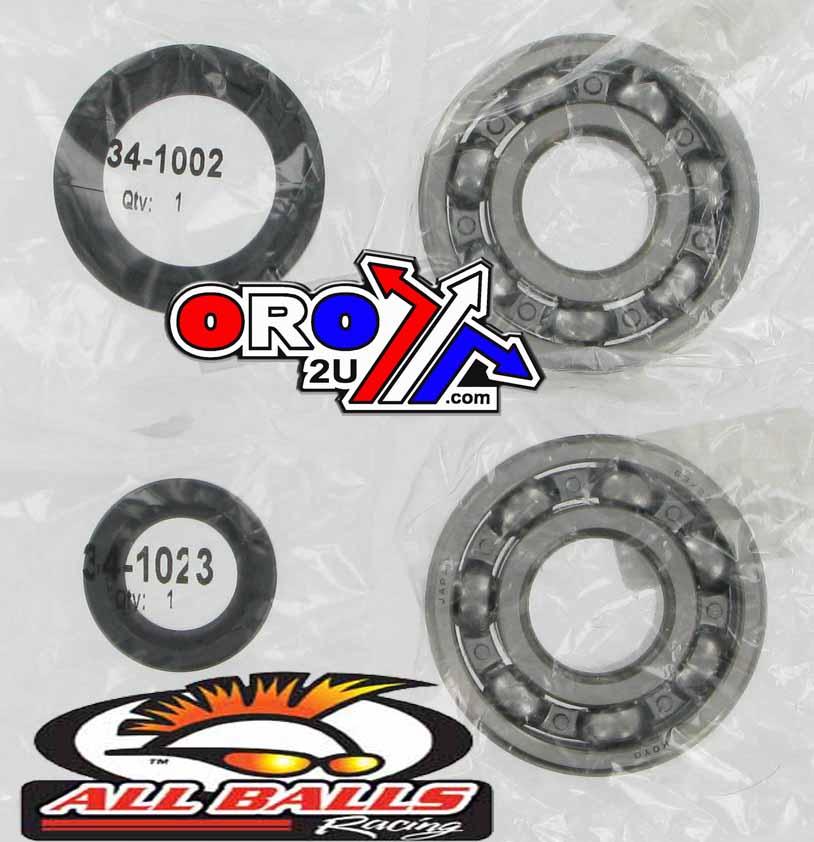 CRANKSHAFT BEARING & SEAL KIT, ALLBALLS 24-1003 CR125R 87-07