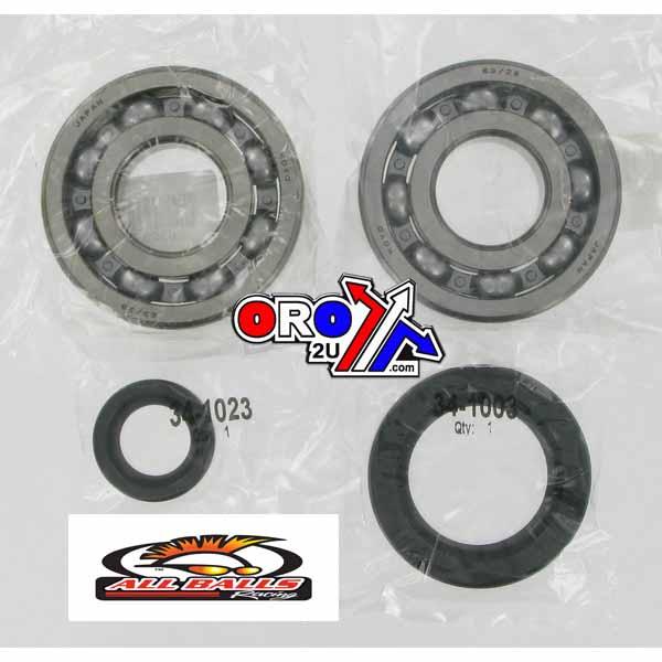 CRANKSHAFT BEARING & SEAL KIT, ALLBALLS 24-1004 CR250 CR500