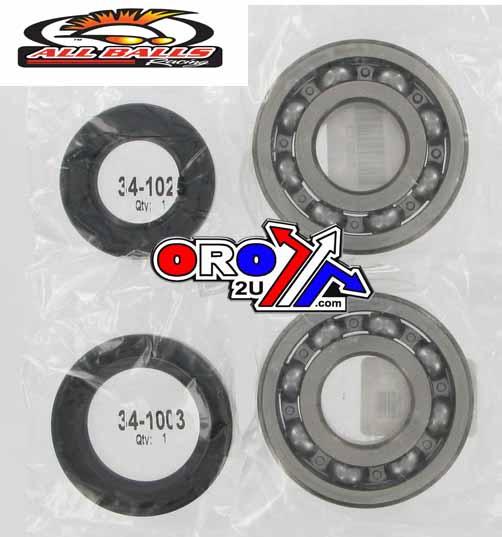 CRANKSHAFT BEARING & SEAL KIT, ALLBALLS 24-1005 TRX250R ATC