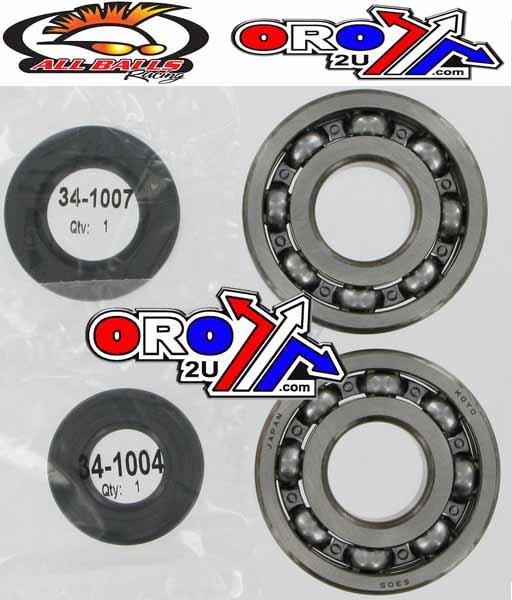 CRANKSHAFT BEARING & SEAL KIT, ALLBALLS 24-1009 KXT250 atv