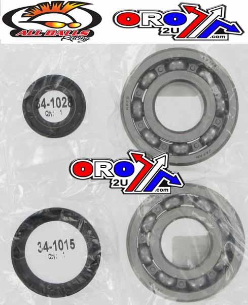 CRANKSHAFT BEARING & SEAL KIT, ALLBALLS 24-1020 RM250 94-95