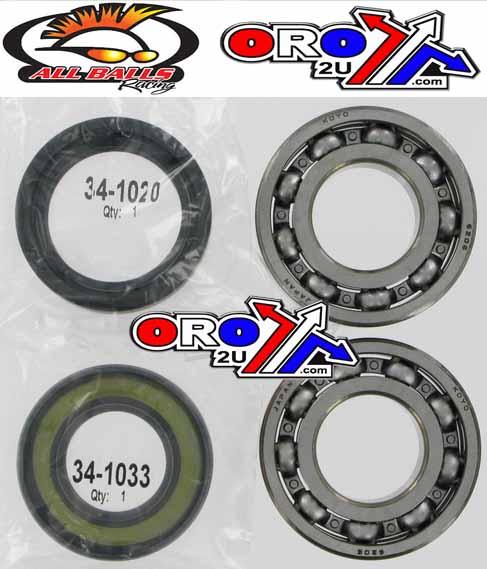 CRANKSHAFT BEARING & SEAL KIT, ALLBALLS 24-1026 YZ250 76-87