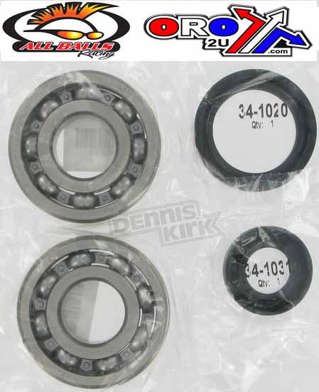 CRANKSHAFT BEARING & SEAL KIT, ALLBALLS 24-1027 YZ250 88-97