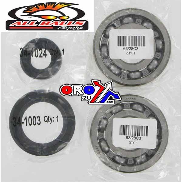 CRANKSHAFT BEARING & SEAL KIT, ALLBALLS 24-1030 CR250 92-07