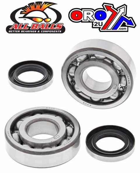 CRANKSHAFT BEARING & SEAL KIT, ALLBALLS 24-1044 KDX200 83-90