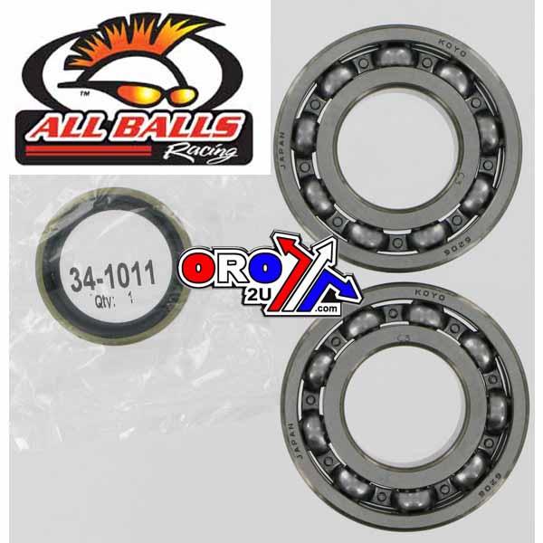 CRANKSHAFT BEARING & SEAL KIT, ALLBALLS 24-1081 KXF 250 RMZ