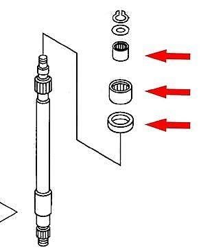 82-95 XT550/600 CLUTCH PUSH, ROD REPAIR KIT K&L 17-1829, Made in Japan.