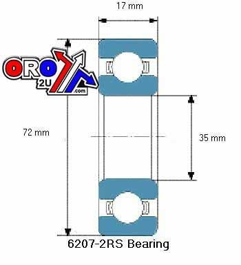 BEARING 6207 2RS 35x72x17
