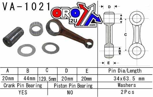 CONNECTING ROD TRX500FE, VESRAH VA-1021 Honda ATV