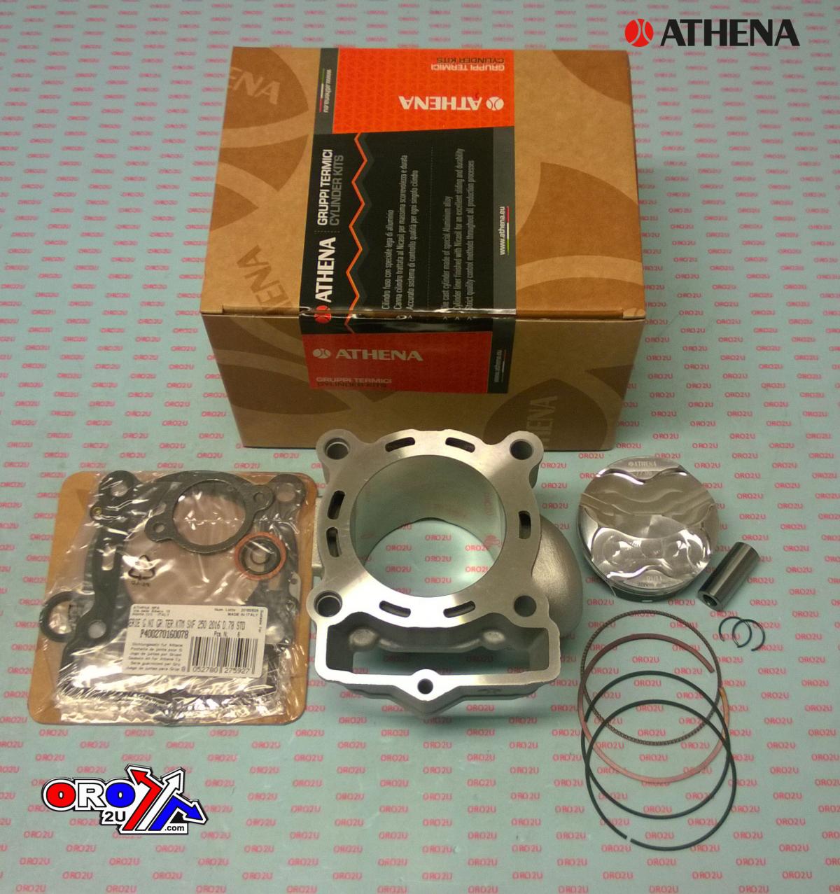 CYLINDER FULL KIT 78MM KTM SX-F/XC-F 250 16-22, ATHENA P400270100020 STD BORE, (Piston included)