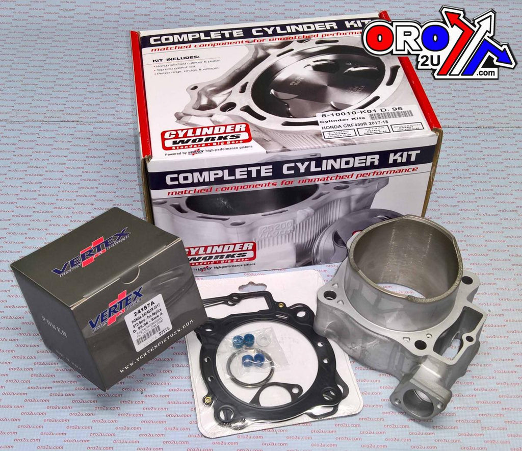 CYLINDER KIT 17-18 CRF450 96mm, WORKS 10010-K01