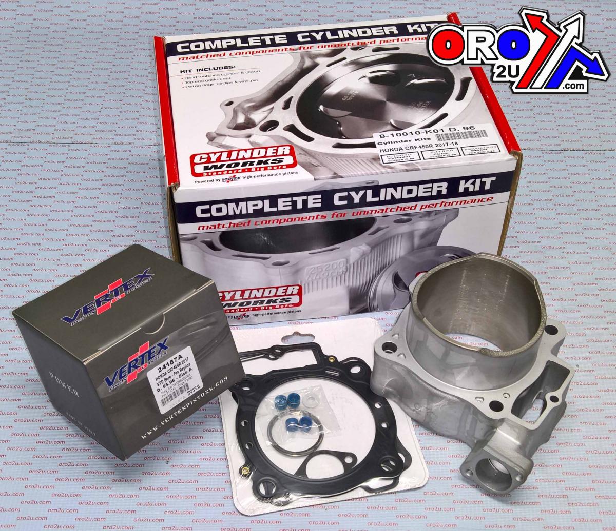 CYLINDER KIT 17-18 CRF450 96mm, WORKS 10010-K01