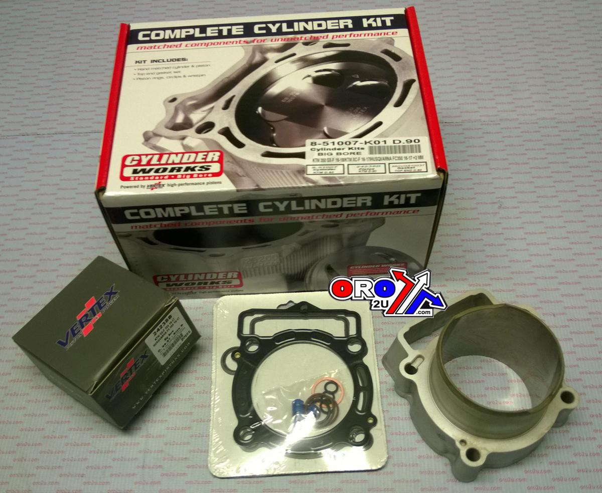 CYLINDER KIT KTM 16-18 SXF350 90mm, WORKS BIG BORE 51007-K01