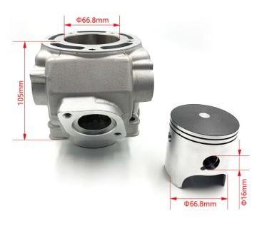 Top End Cylinder Kit 66.80mm Yamaha DT 230 MT TSE 250