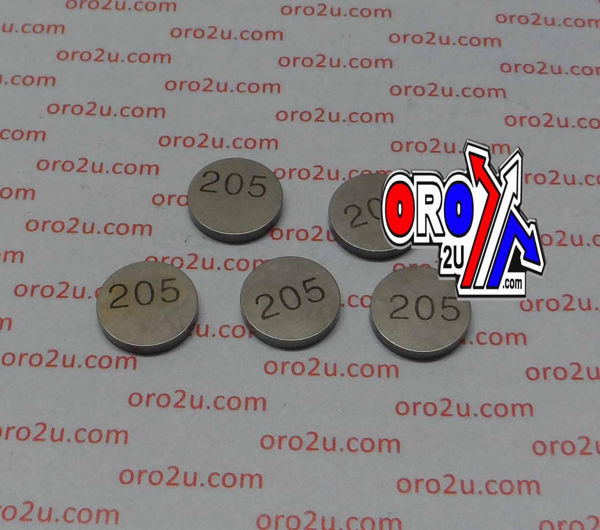 VALVE SHIM 2.05 13mm PK/5 K&L 13-7680