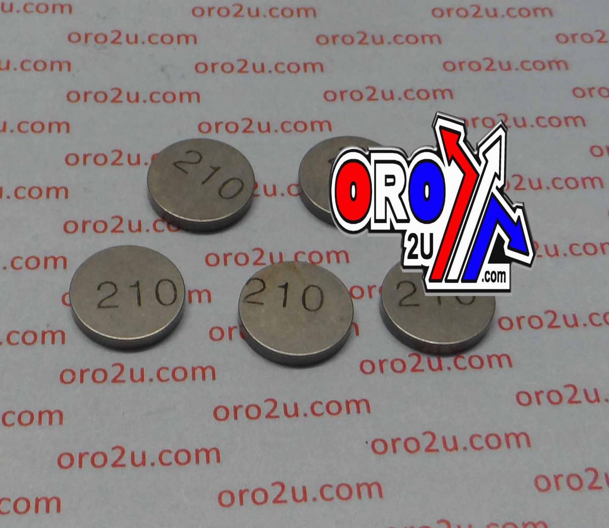 VALVE SHIM 2.10 13mm PK/5 K&L 13-7681