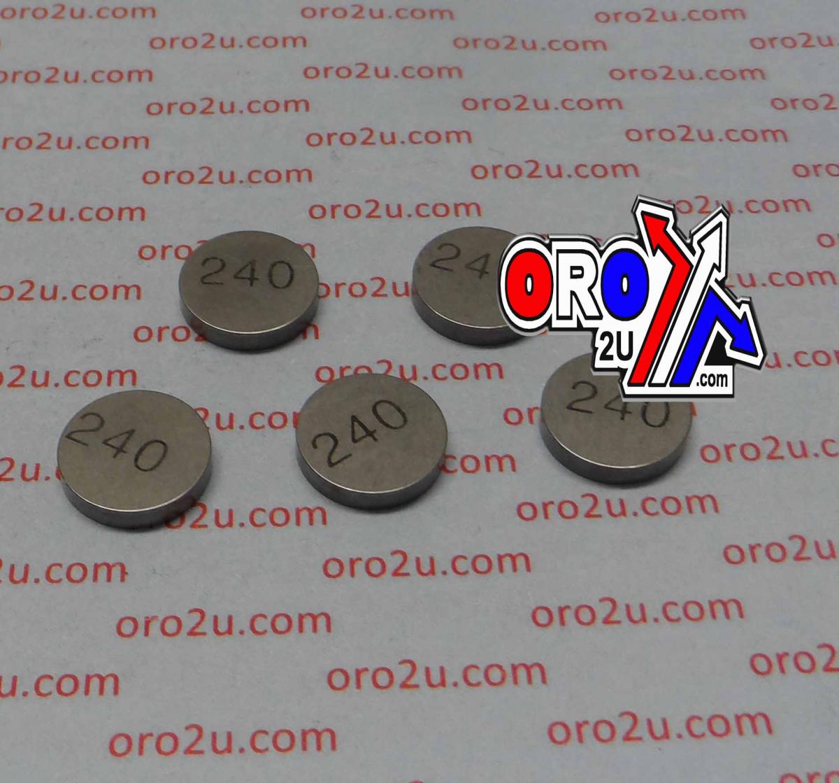 VALVE SHIM 2.40 13mm PK/5 K&L 13-7687