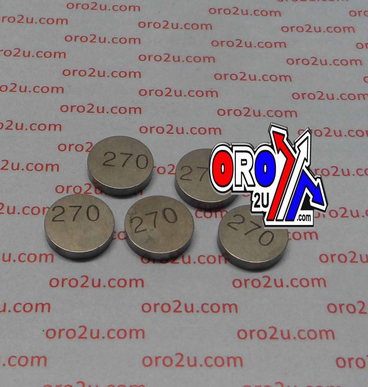 VALVE SHIM 2.70 13mm PK/5 K&L 13-7693
