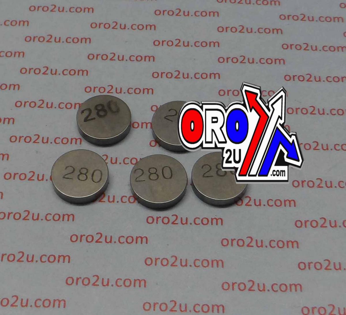 VALVE SHIM 2.80 13mm PK/5 K&L 13-7695