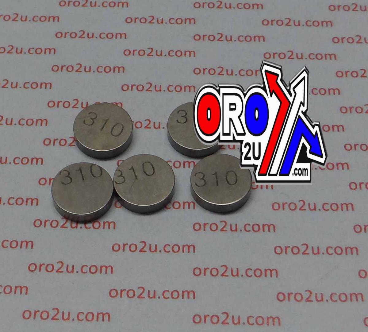 VALVE SHIM 3.10 13mm PK/5 K&L 13-7701