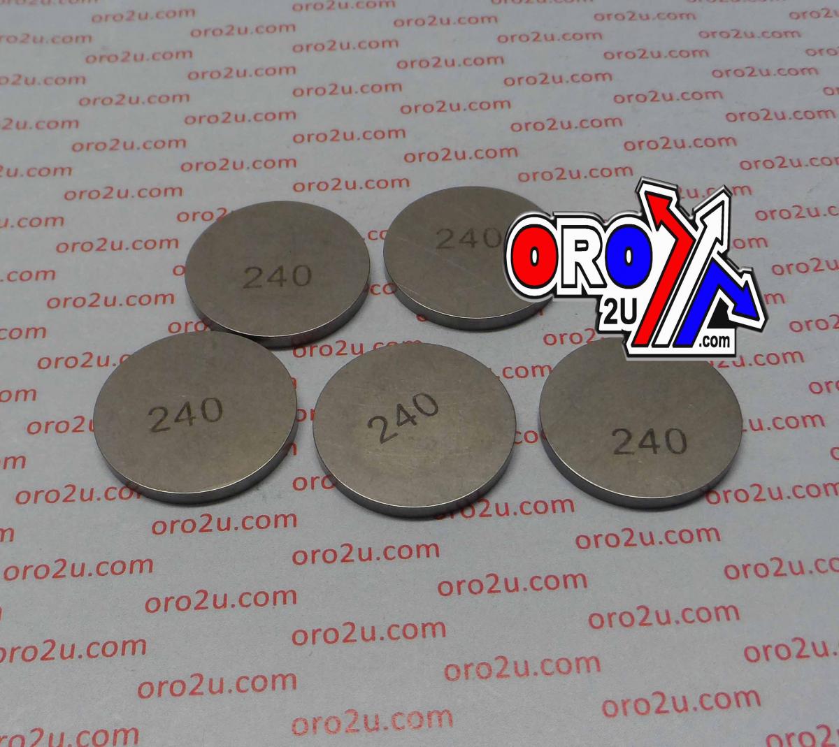 VALVE SHIM 2.40 25mm PK/5 K&L 13-7526