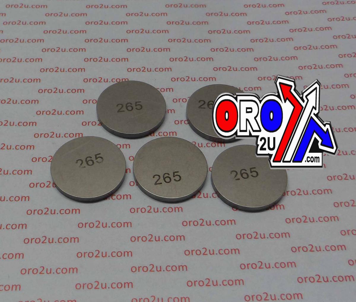 VALVE SHIM 2.65 25mm PK/5 K&L 13-7623