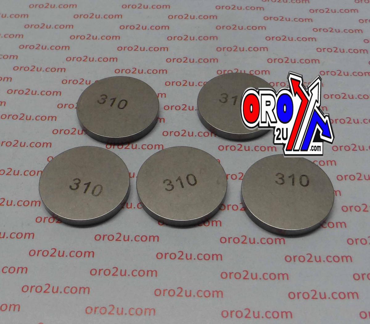 VALVE SHIM 3.10 25mm PK/5 K&L 13-7632