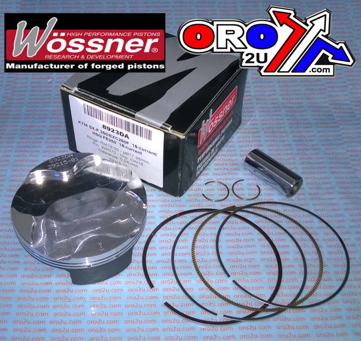 PISTON KIT 16-22 SXF250 78mm B, WOSSNER 8923DB KTM