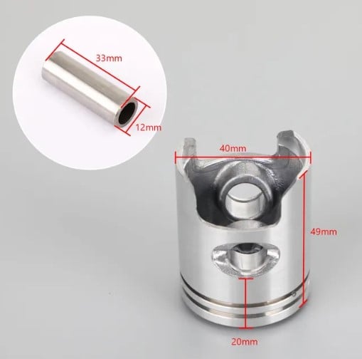 PISTON KIT 40.50mm 1995-2004 HONDA NH50 LEAD TOPIC ZX50 LIVE DIO 13110-GBL-010