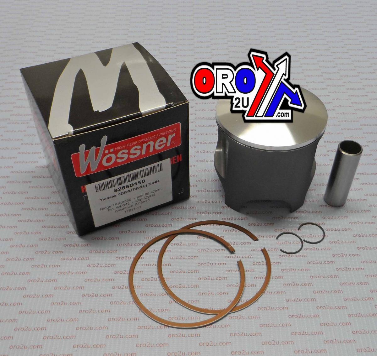 PISTON KIT 09-11 KTM400 EXC 95, FORGED WOSSNER 8806DC
