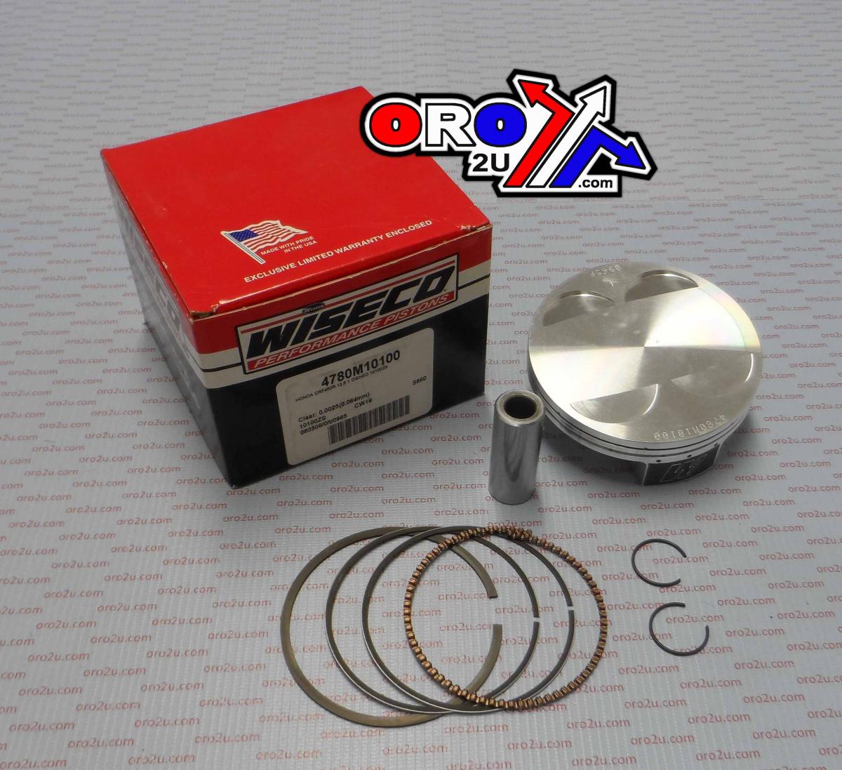 PISTON 02-08 CRF450 BIG BORE 101mm, WISECO 4890M10100 HONDA KIT
