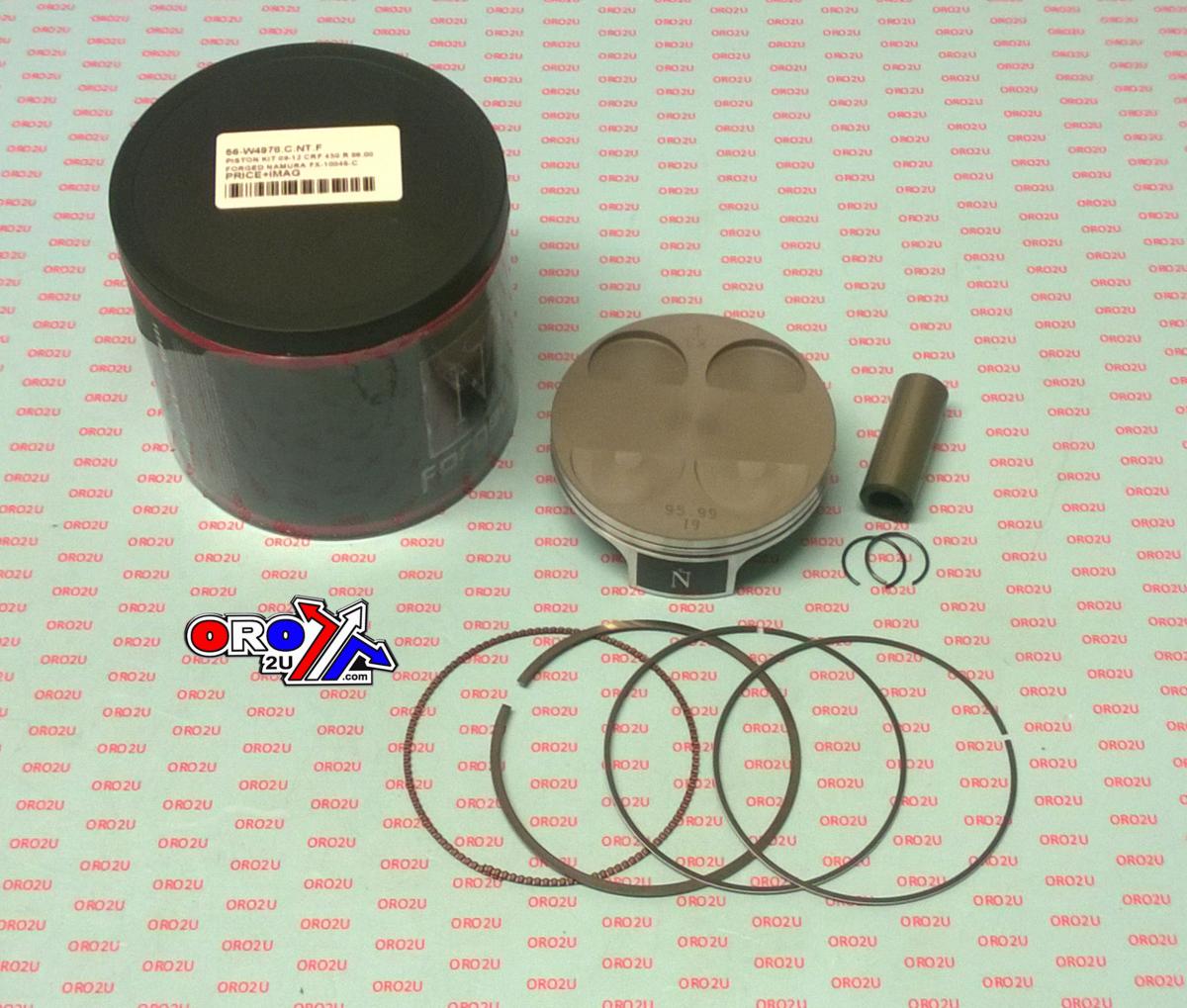 PISTON KIT 09-12 CRF 450 R 96.00, FORGED NAMURA FX-10046-C