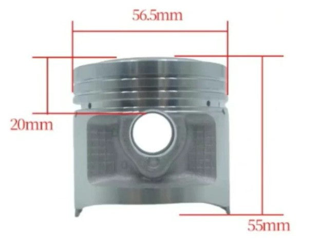 PISTON KIT 57.25mm +0.75mm HONDA CG125 XL125 TL125