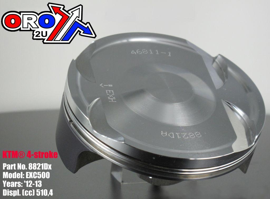 PISTON KIT 12-13 KTM EXC500 95, WOSSNER 8821DA HUSQVARNA 78730007000, 79630007000,76630007000