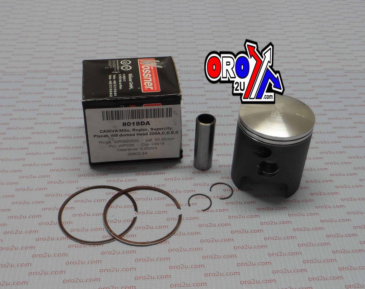 PISTON KIT 99-12 125 MITO 56, CAGIVA 8018DA WOSSNER