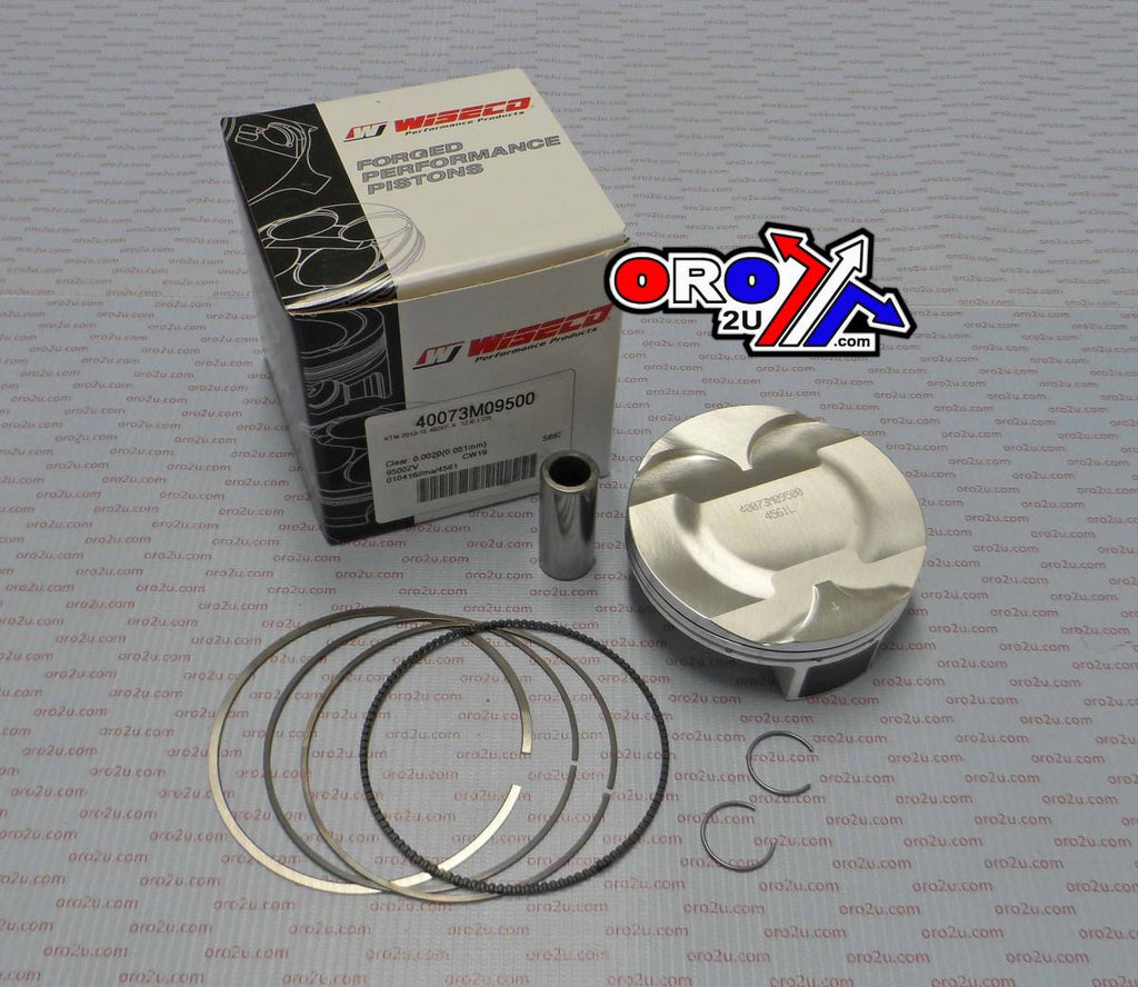 PISTON KIT 13-22 SXF450 12.6, WISECO 40297M09500B / 40073M09500B 95mm, Skirt Coating ArmorGlide