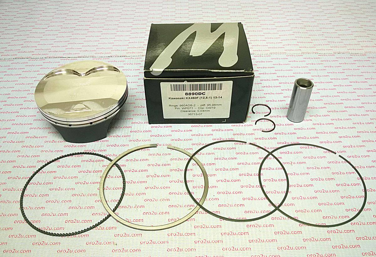 PISTON KIT 13-14 KX450F 96.00, WOSSNER 8890DA KAWASAKI 13001-0736