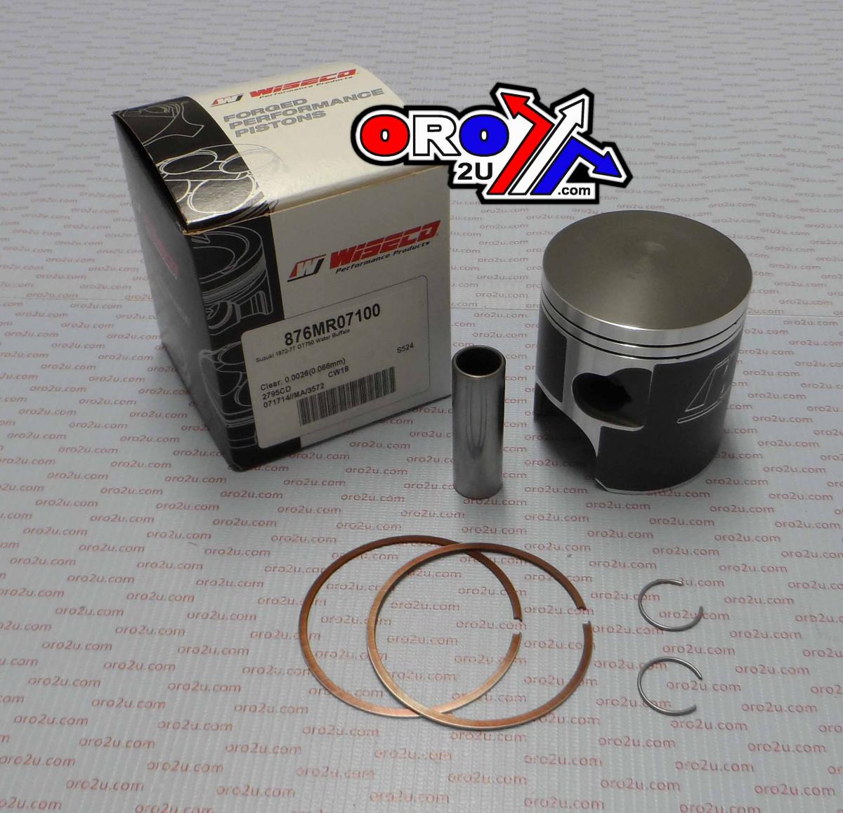 PISTON KIT ALL T500 71.0 RIGHT, WISECO 876MR07100 ROAD SUZUKI