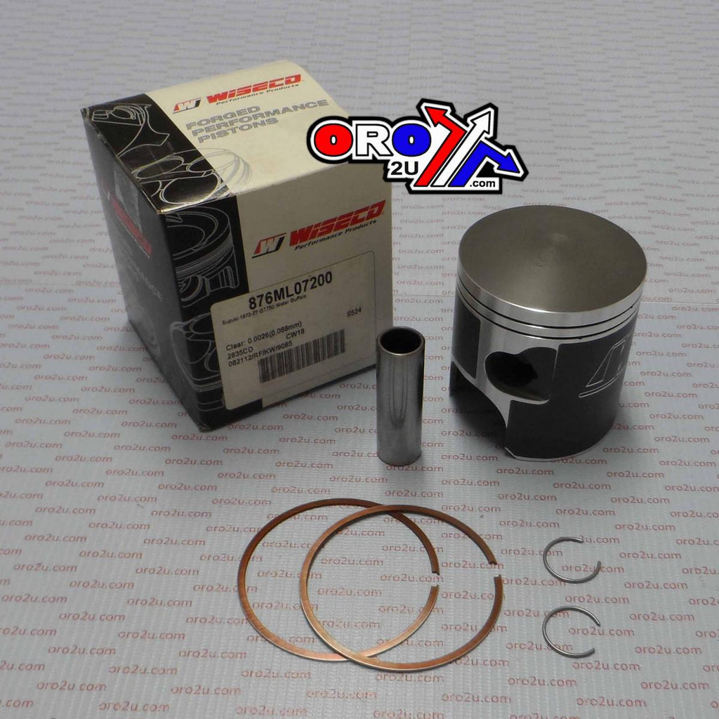 PISTON KIT ALL T500 72.0 LEFT, WISECO 876ML07200 ROAD SUZUKI