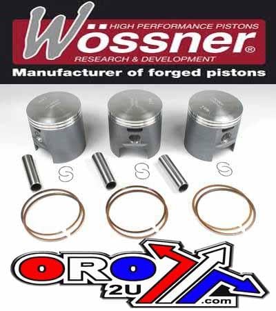 PISTON KIT SET/3 KAW. 500 KH, WOSSNER K8247DA-3 60.00mm