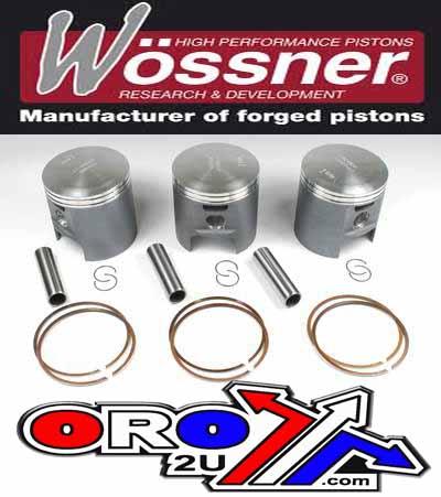 PISTON KIT SET/3 KAW. 500 KH, WOSSNER K8247D200-3 62.00mm