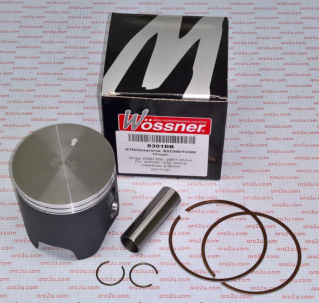 PISTON KIT KTM 300 EXC 2017 C, WOSSNER 8301DC