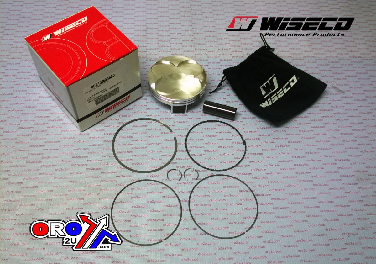PISTON KIT CRF450R 17-23 14:1, WISECO RE813M09600 96mm, RACERS ELITE Asymmetric Skirt