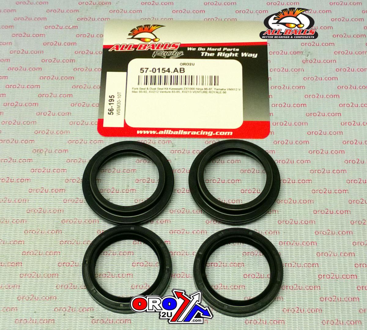 SEAL WIPER SET ALLBALLS, ALLBALLS 56-195 FORK SEAL KIT