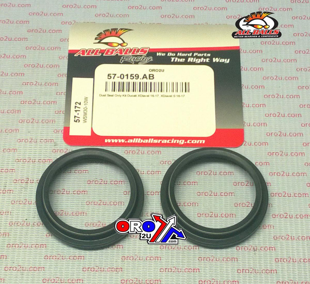 FORK DUST SEAL SET ALLBALLS, ALLBALLS 57-172 DUST SEAL KIT