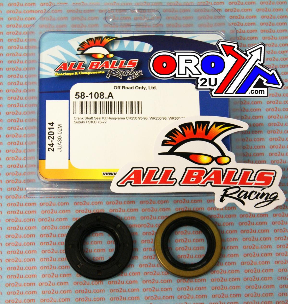 CRANKSHAFT SEAL KIT ALLBALLS, ALLBALLS 24-2014, 58-108
