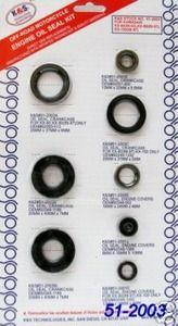 OIL SEAL SET KX 60 80 100 8PCS, K&S 51-2003 ENGINE KAWASAKI, KS51-2003