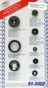 OIL SEAL SET 94-05 KX125 12pcs, K&S 51-2002 ENGINE SET, KS51-2002