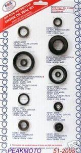 OIL SEAL SET 88-93 KX125 11PS K&S 51-2005