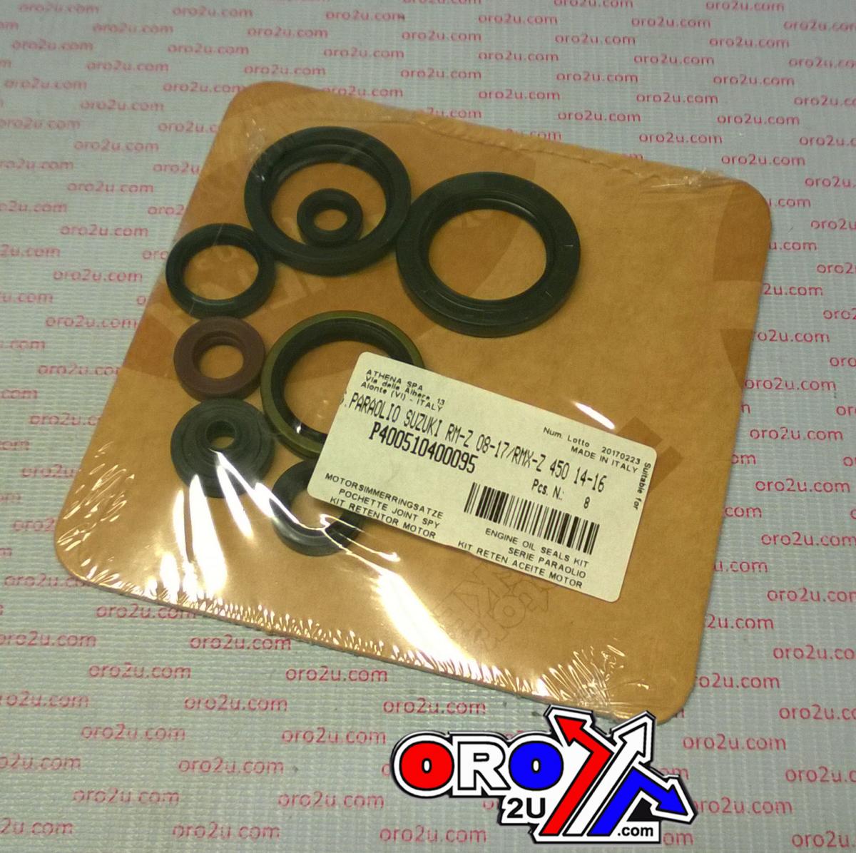 ENGINE OIL SEAL SET RM-Z/RMX-Z 450 12-22, ATHENA P400510400095 SUZUKI